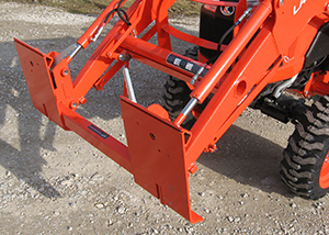 Adapter Bracket - Kubota LA504/434/534 Loader to Skid Steer - Thumbs